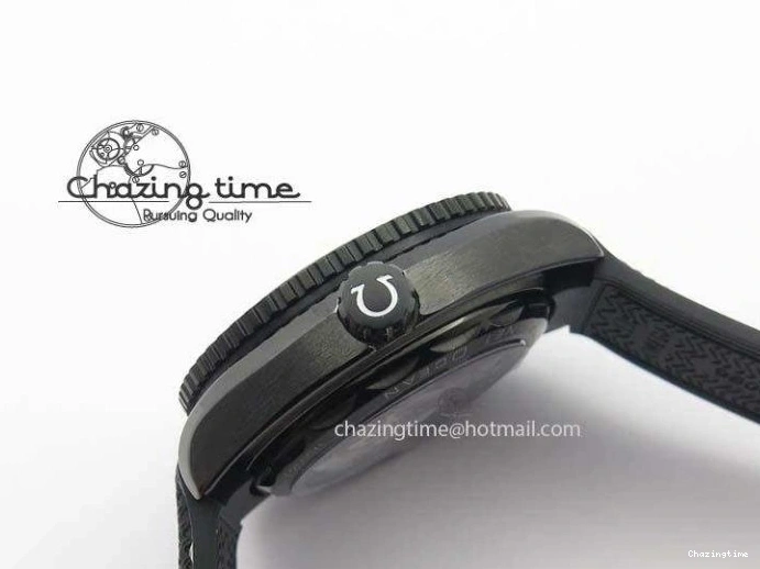 0502 Planet Ocean 45mm Real Ceramic BP-Maker Best Edition Black Dial On Nylon Rubber Strap A TopPick 8185